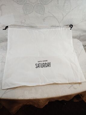 kate spade white drawstring dust bag